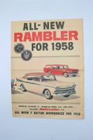 Rambler Modellprogramm 1958 Prospekt