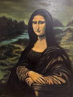57 cm breit x 76 cm hoch Öl Gemälde Mona Lisa