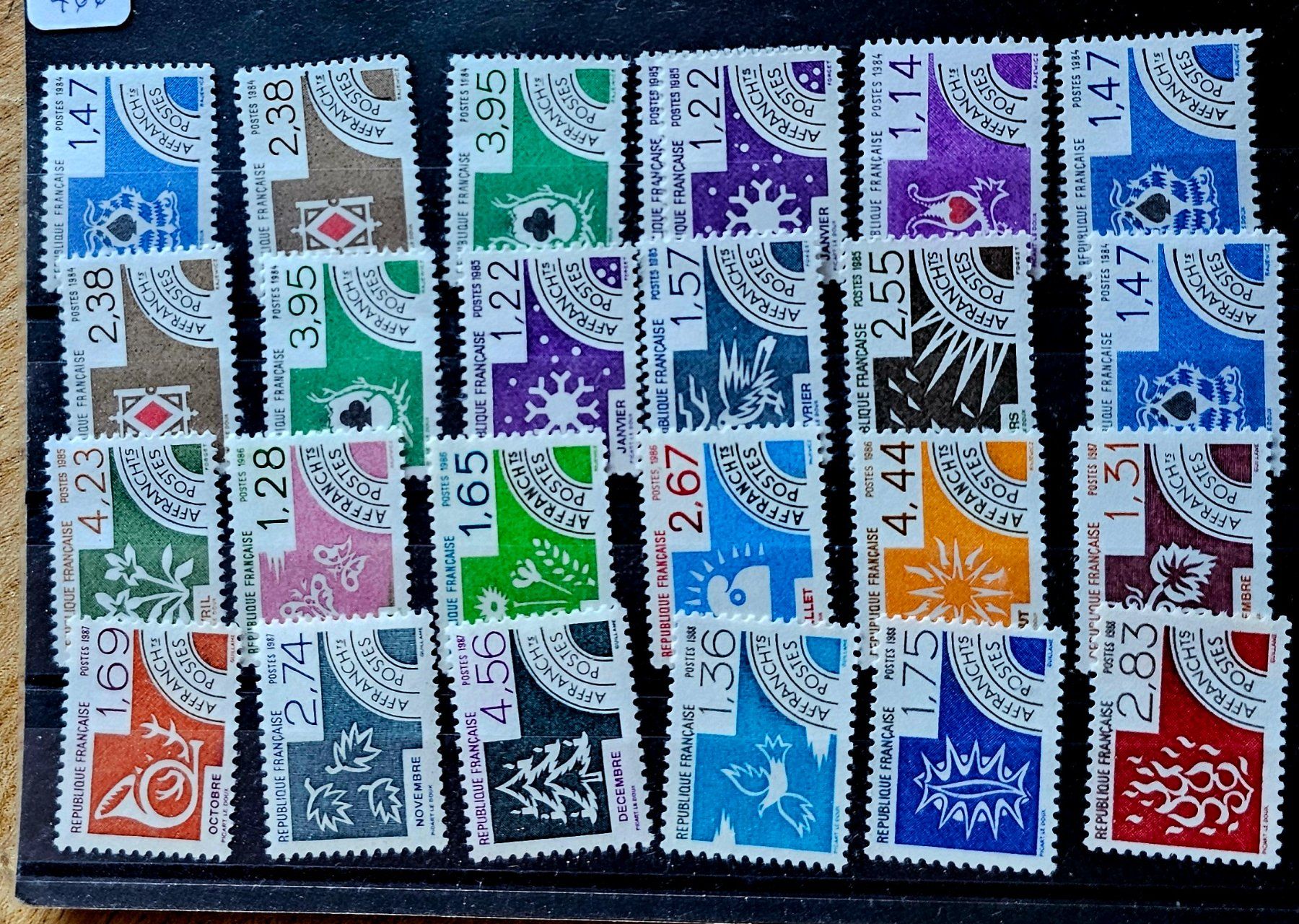 Alle Briefmarken: FRANCE préoblitérés ** 1983-88 – Neu (gemäss Beschreibung) aus Les Valettes von Nuba1