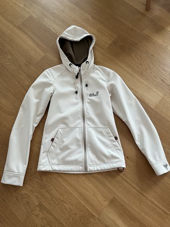 Jack Wolfskin Damen Softshell Jacke Crème, Grösse XS