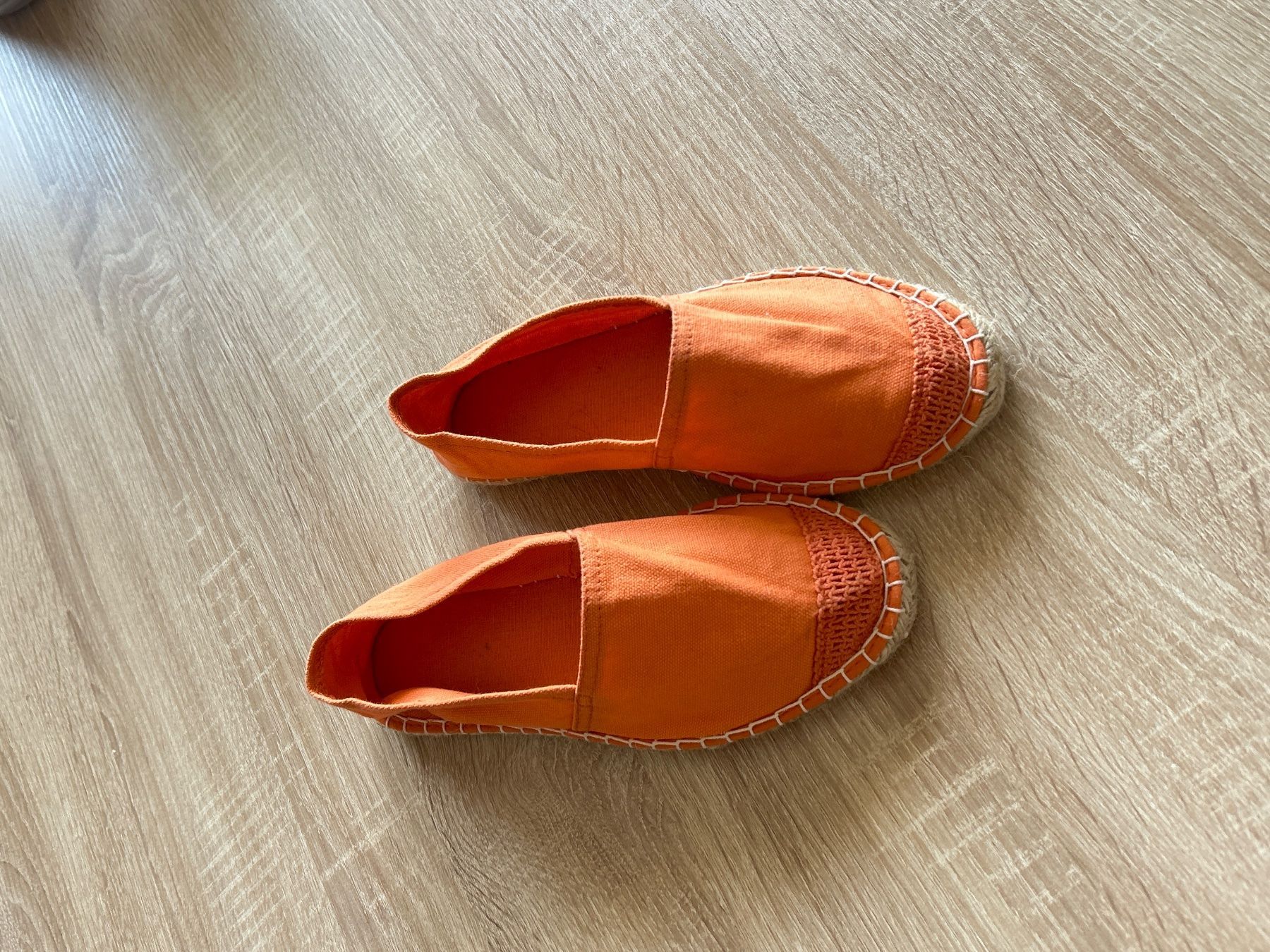 Damenschuhe: Espadrilles orangefarbig Gr. 39 – Gebraucht aus Brunnen von Nala2929 1