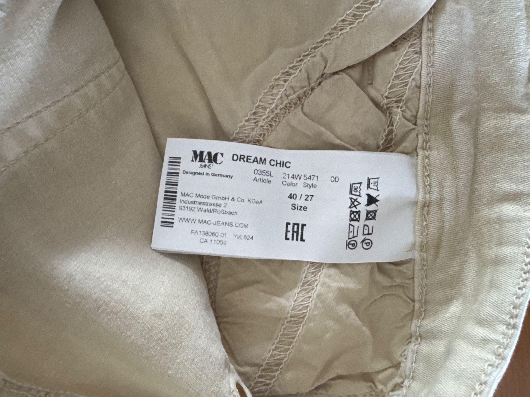 Hosen: Neue Mac Dream Chic 7/8 Hose Stretch  Gr 40 NP.129.- – Neu (gemäss Beschreibung) aus Schaffhausen von Wiesenmaus333 4