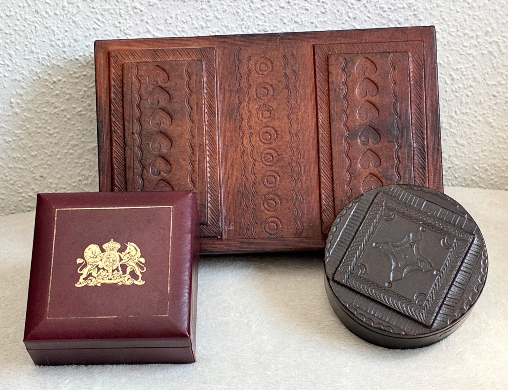 Coffrets à bijoux: 3 verschiedene Schatullen aus Leder – D'occasion à Kloten par Nephty