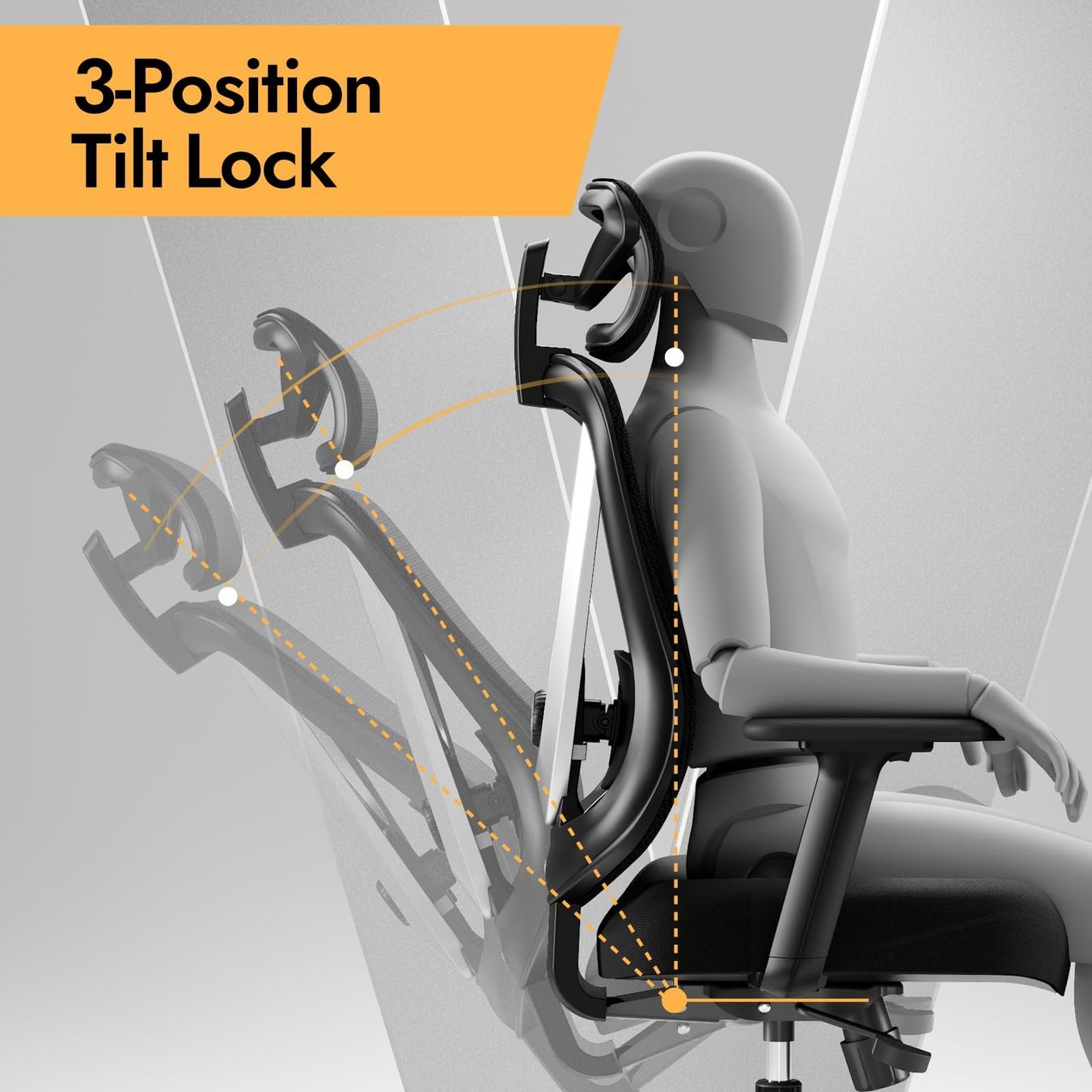Chaises: Ergonomischer Bürostuhl mit 3D Lendenstütze – Neuf avec emballage d'origine à Dörflingen par Nixhub 4
