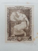 Exlibris Hanns Bastanier - Original Radierung signiert 1909