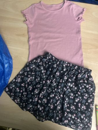 Sommerset T-Shirt und Blumenrock Gr. 122/128