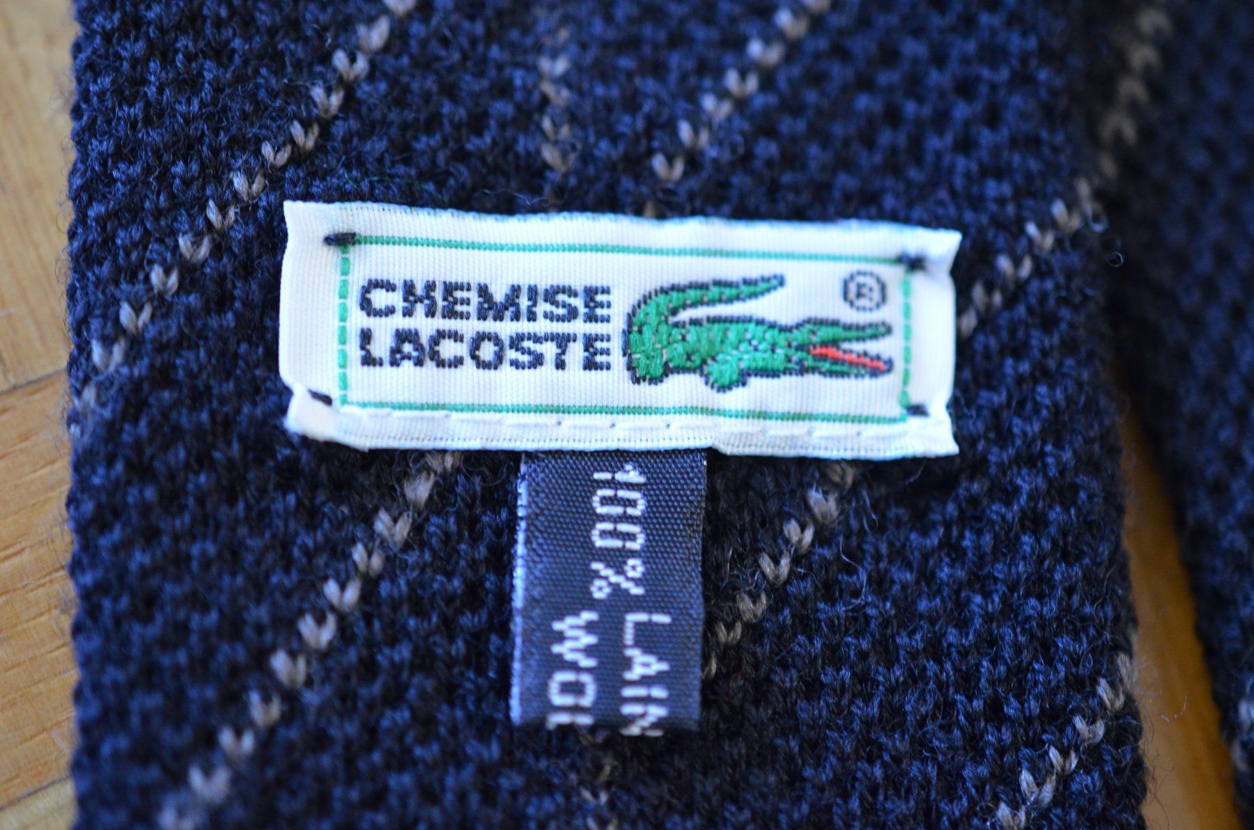 Lacoste Cravatte: Cravate Lacoste 100% laine – Usato da La Croix (Lutry) venduto da OMEGA07 2