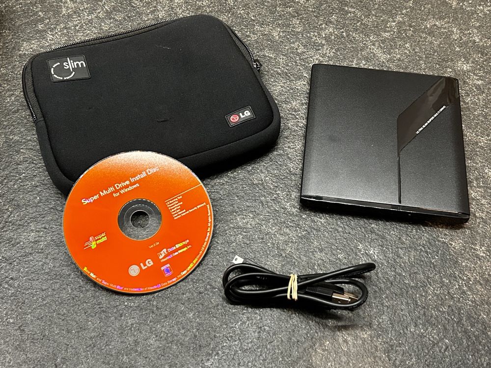 Portables super slim LG CD Laufwerk Drive-DVD-Rewriter (Gebraucht) in ...