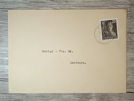 TR50 Enveloppe + Timbre Lichtenstein 1951