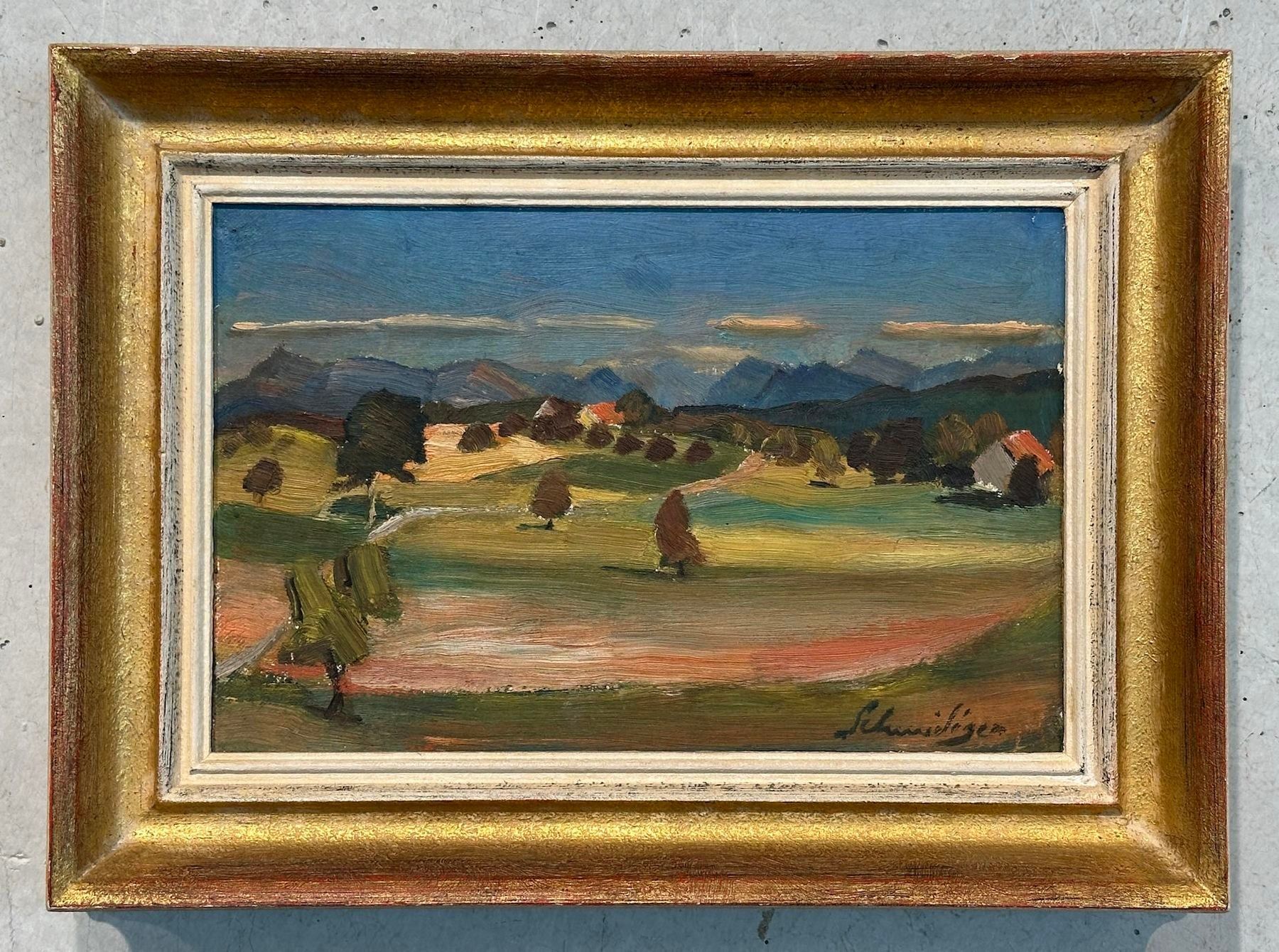 Dipinti: Gemälde - Alfred Schmidiger - ländliche Abendstimmung – Usato da Fribourg venduto da lor_wlt6