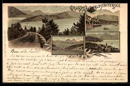 Litho Vitznau, Vierwaldstättersee mit B