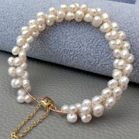 Wunderschön weiss Perlen Armband 18.5 cm Bracelet