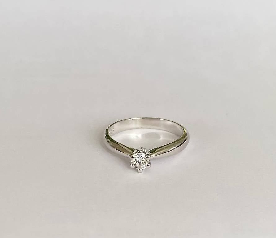 Anelli: 750 / 18 Karat WG Solitaire Brillantring – Nuovo (secondo la descrizione) da Niederweningen venduto da hus13
