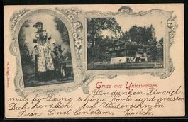 Unterwalden, Unterwaldner Haus, Frau in 