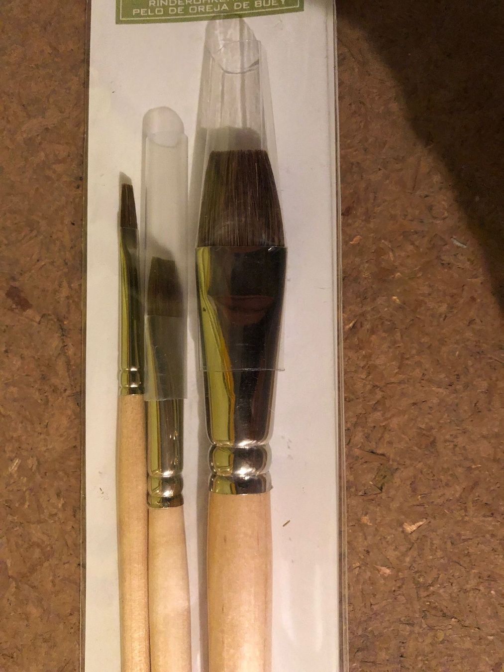 Pennelli: Pinselset RinderOhrHaar flach 3 Stk – Nuovo e nell'imballaggio originale da Winterthur venduto da nuggi88 2