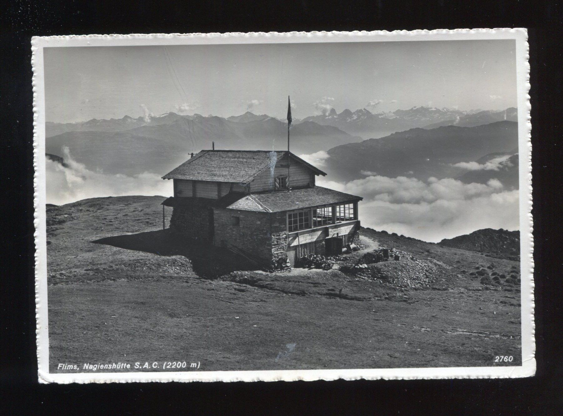 Ansichtskarten: Flims, Nagienshütte S.A.C. – Gebraucht aus Aarau von Elmaar41