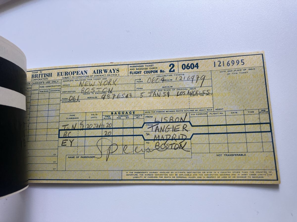 Biglietti: 1959 BEA Passenger ticket – Usato da Zürich venduto da Classic_Collection_Zurich 1