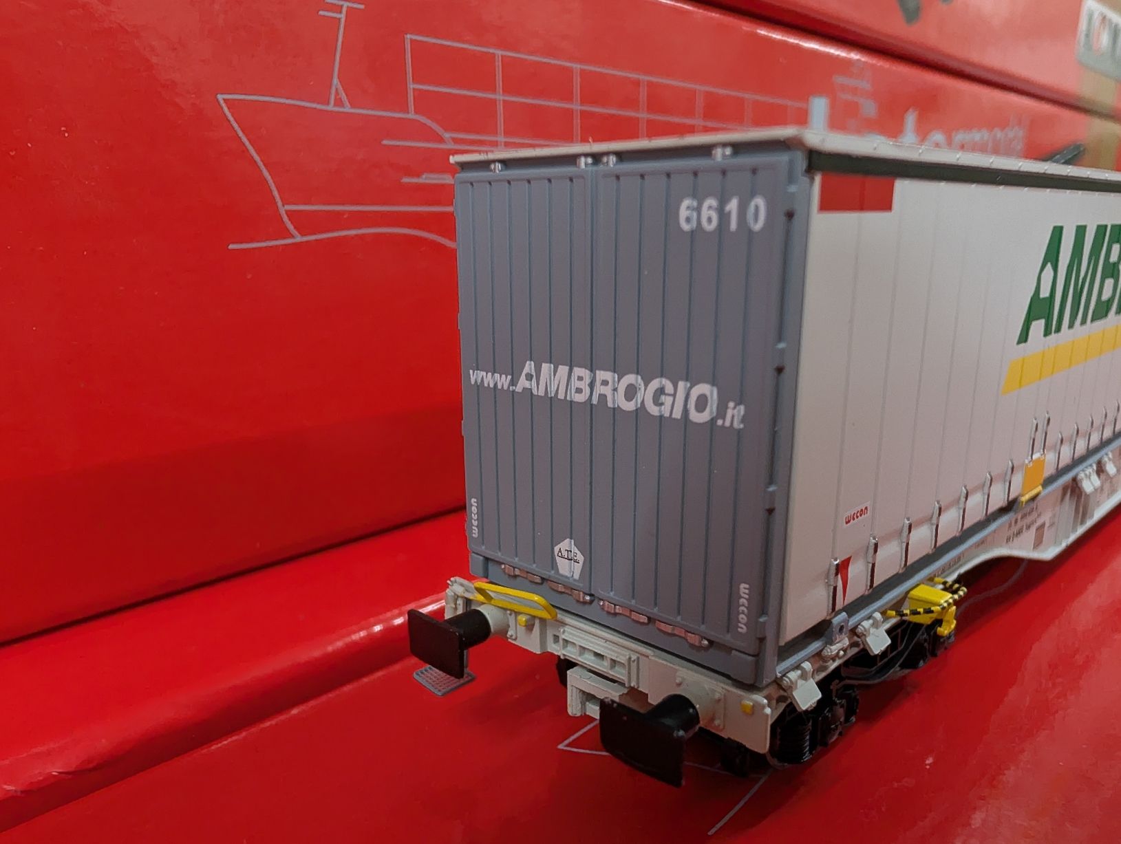 ACME Modellini di ferrovie: ACME 40263 Ambrogio containers Sggmrss – Usato da Nods venduto da Dr-HAG 2