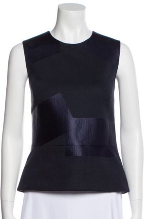 Victoria Beckham navy top, IT 44 / UK 12