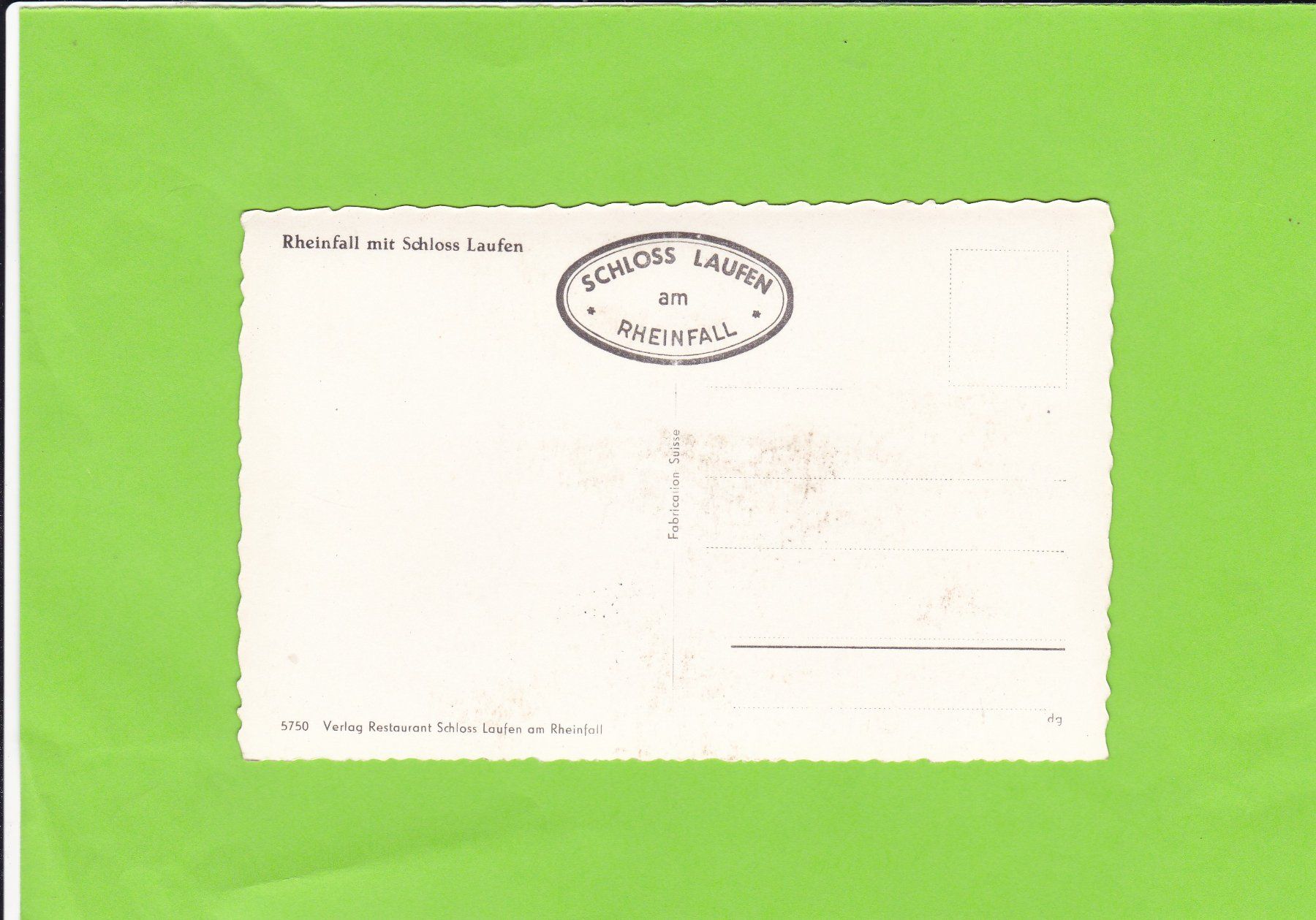 Cartoline postali: Rheinfall – Usato da St. Peterzell venduto da neckertal 1