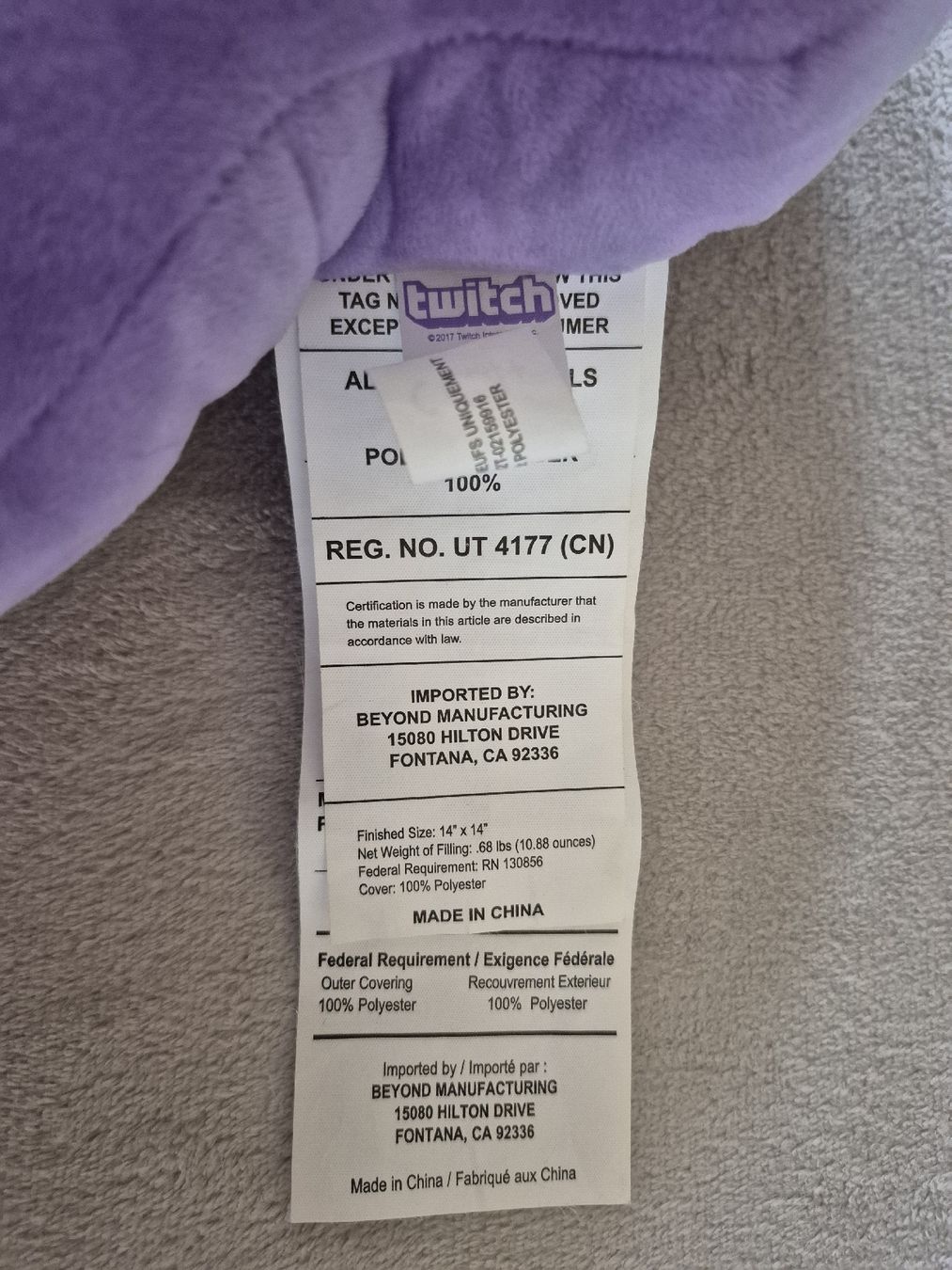 Kissen: Original Twitch Pillow / Kissen – Gebraucht aus Seuzach von Xauberai 2