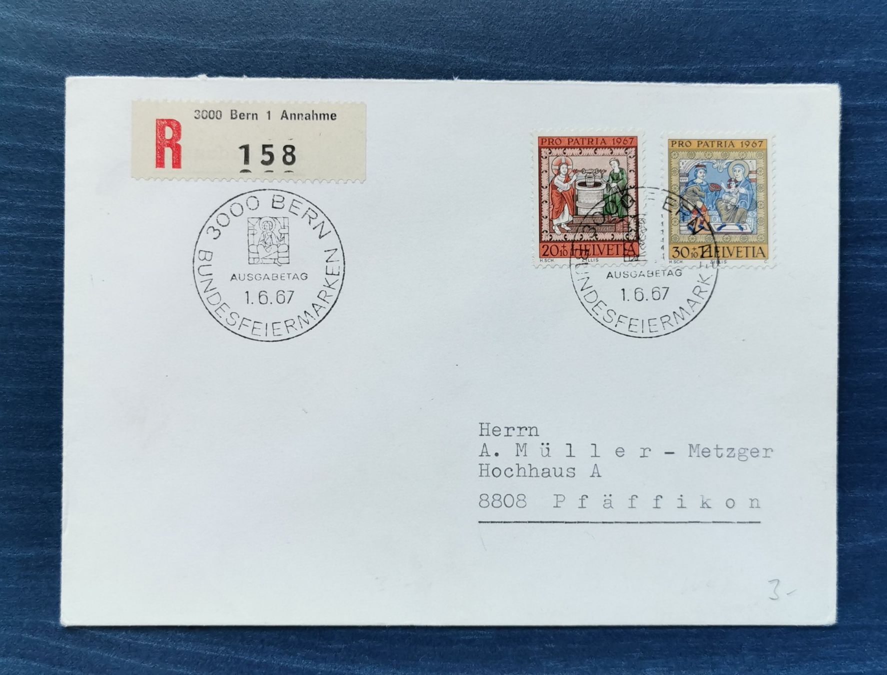 Tous les timbres: Beleg PP 1967 – D'occasion à Aadorf par Chnorli-Furz