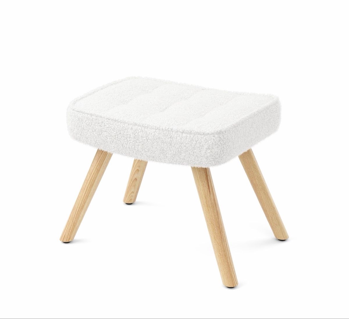 Sessel: Sessel mit Hocker Stoff Weiss Holz fast neu – Neu (gemäss Beschreibung) aus Sursee von Maijnatij 1