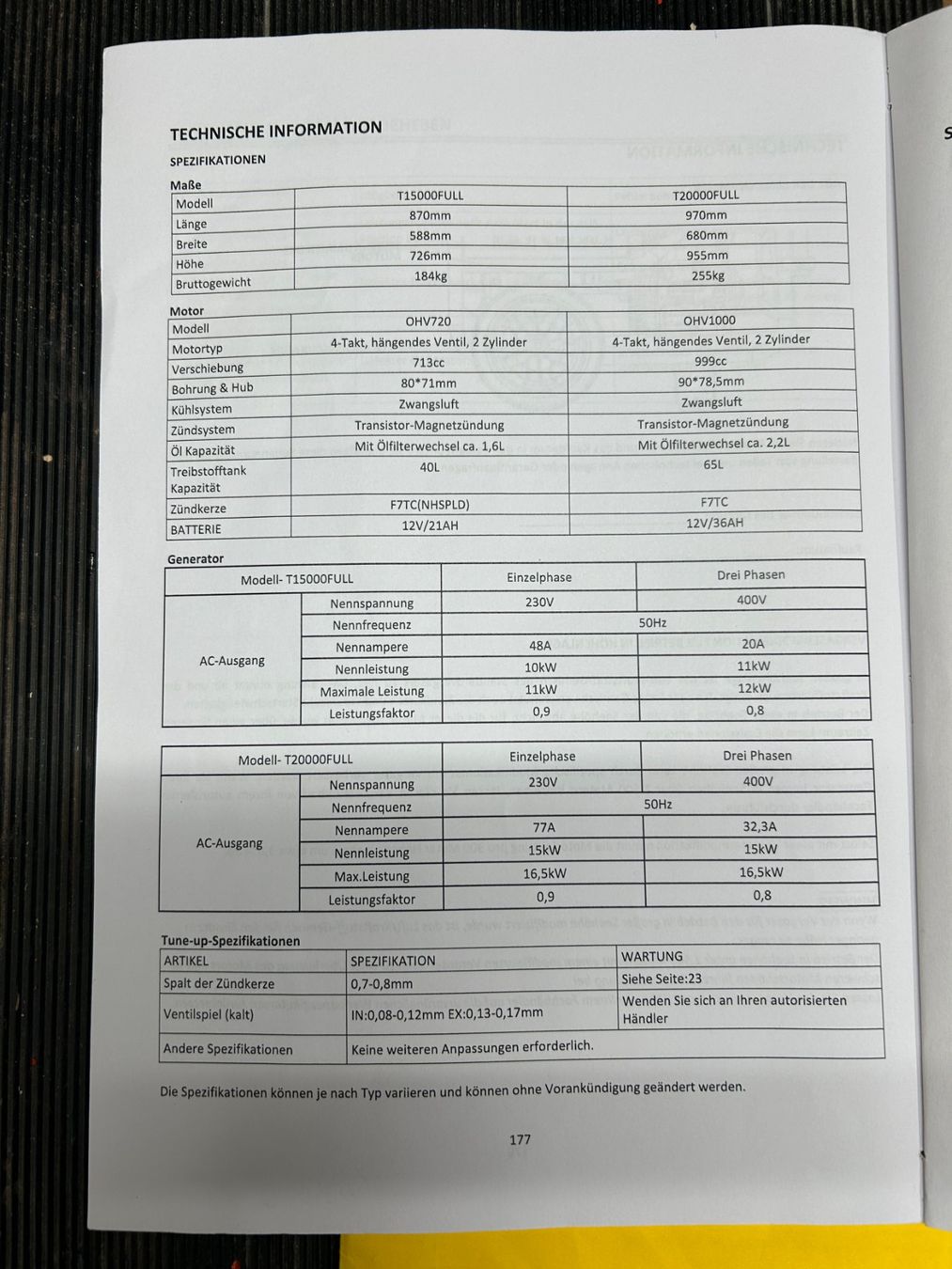 Stromgeneratoren: Generator 15KVA Benzin – Gebraucht aus Walkringen von Fiat411 8