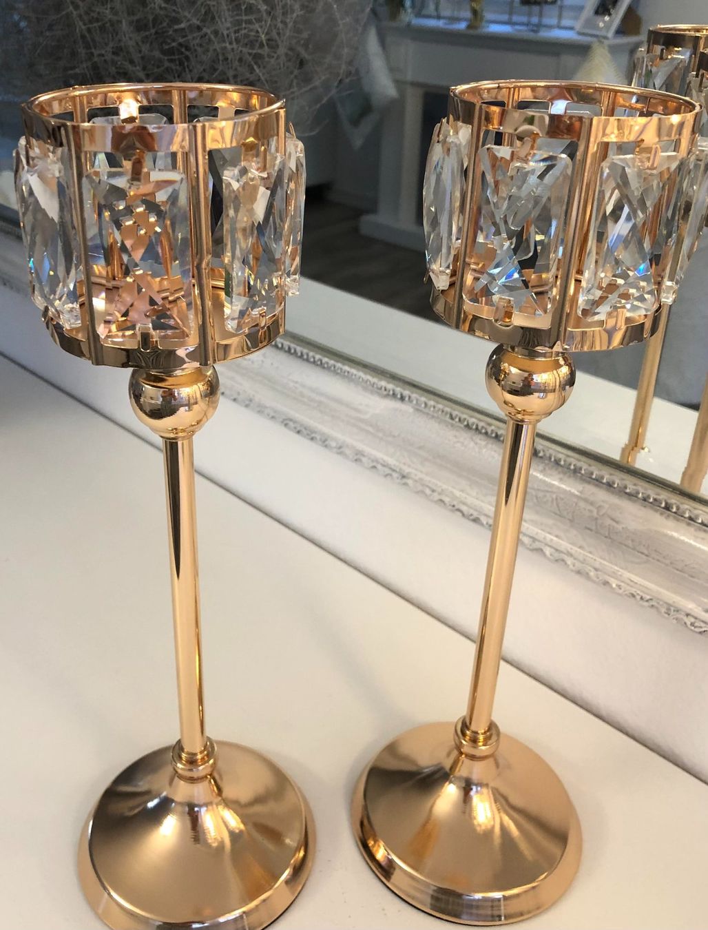 Portacandele: 2x Grosse luxuriöse Kerzenhalter neu – Nuovo e nell'imballaggio originale da Bern venduto da Miraitrading 2