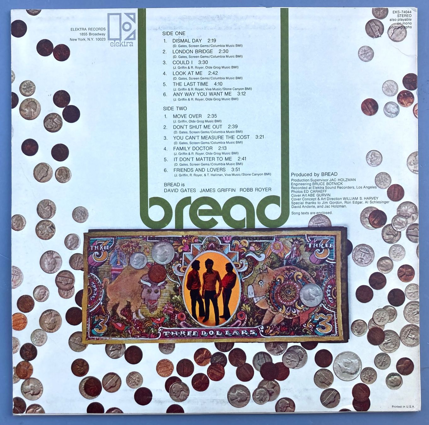Schallplatten: BREAD - BREAD – Gebraucht aus Poliez-Pittet von Newtown-Records 1