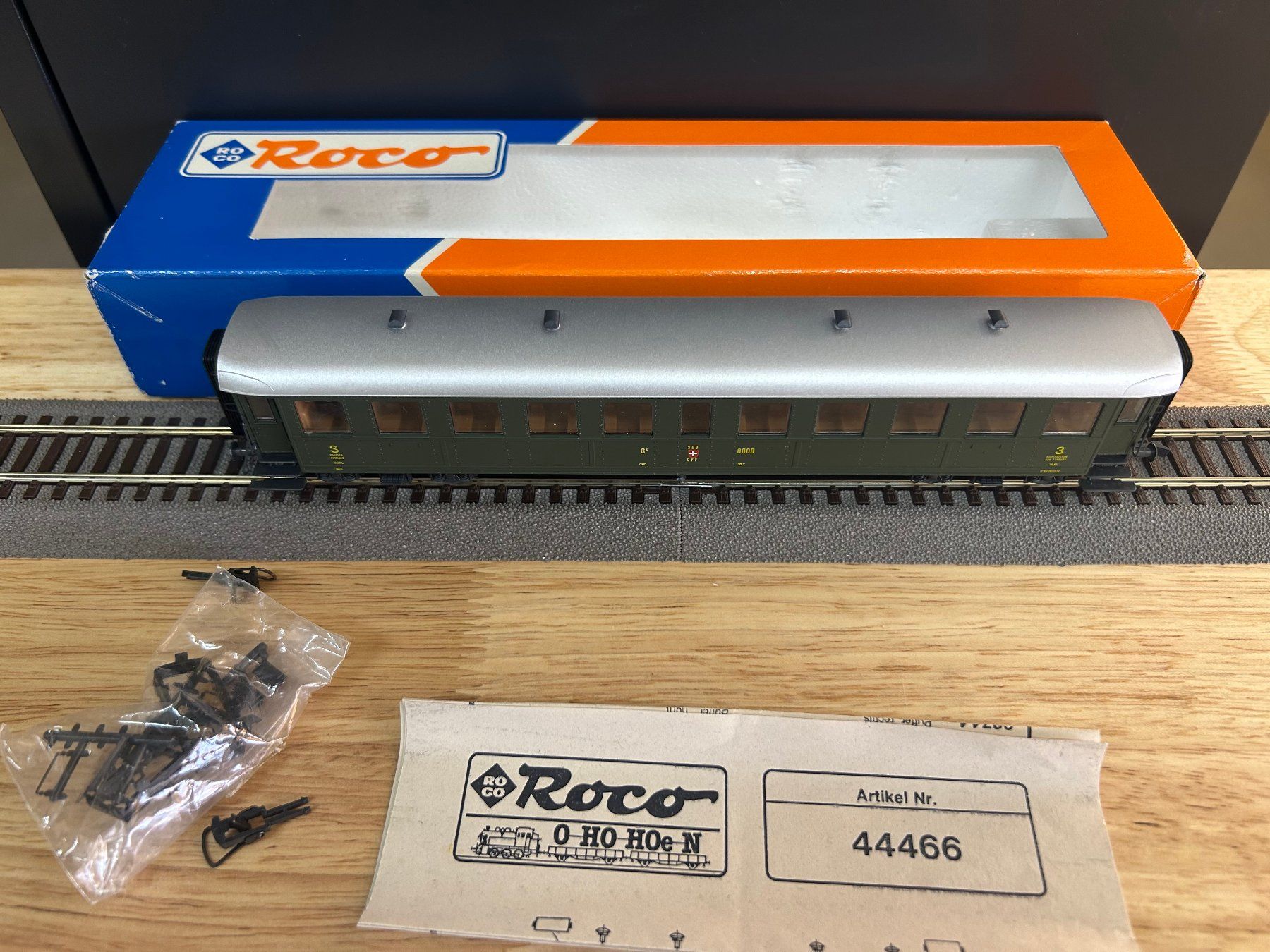 Roco Modelleisenbahnen: Stahlwagen Roco 44466 DC – Gebraucht aus Oberhasli von Eppe0 1