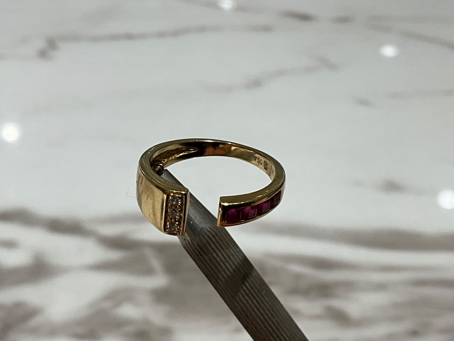 Bagues: Damenring 18k Gold Rubin – D'occasion à Schaffhausen par glamour-shop 6