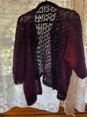 STRICKJACKE LILA-EINZELSTÜCK