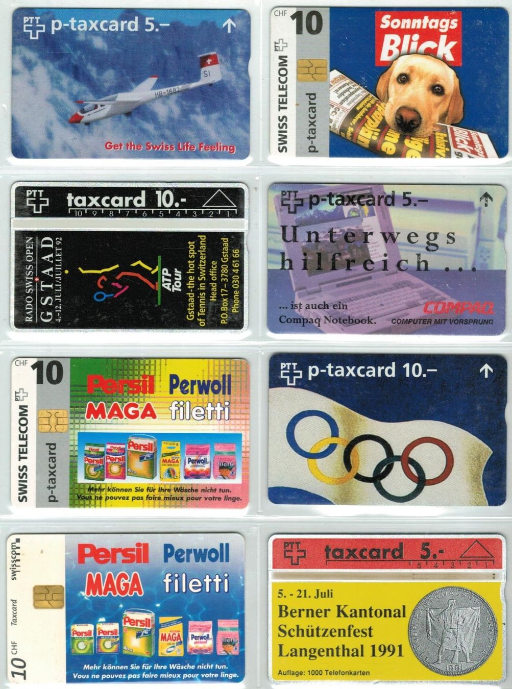 Schede telefoniche: 8 Taxcards – Usato da Zürich venduto da Tolima194