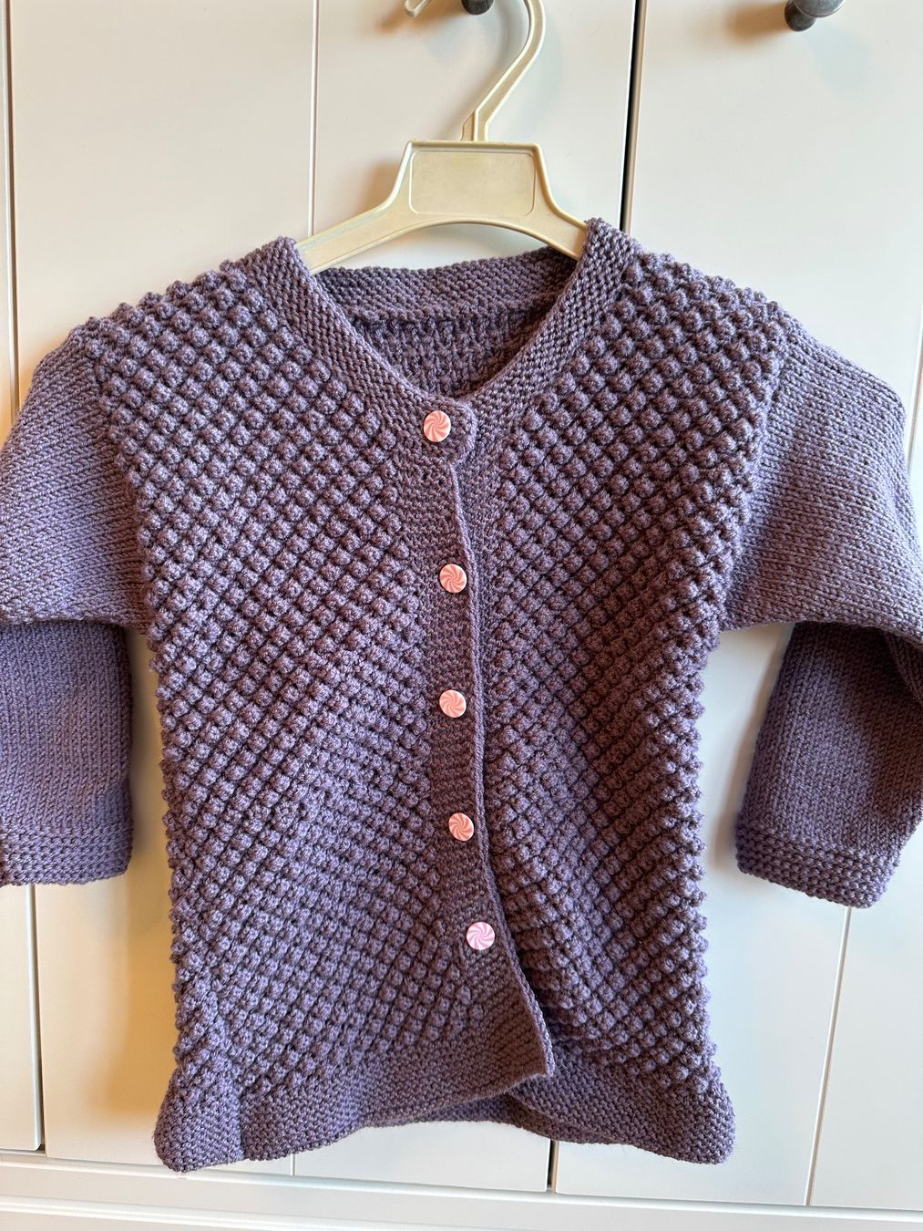 Giacche & Cappotti: Jacke Strickjacke Handmade Babywolle – Nuovo (secondo la descrizione) da Münchenstein venduto da egi4142