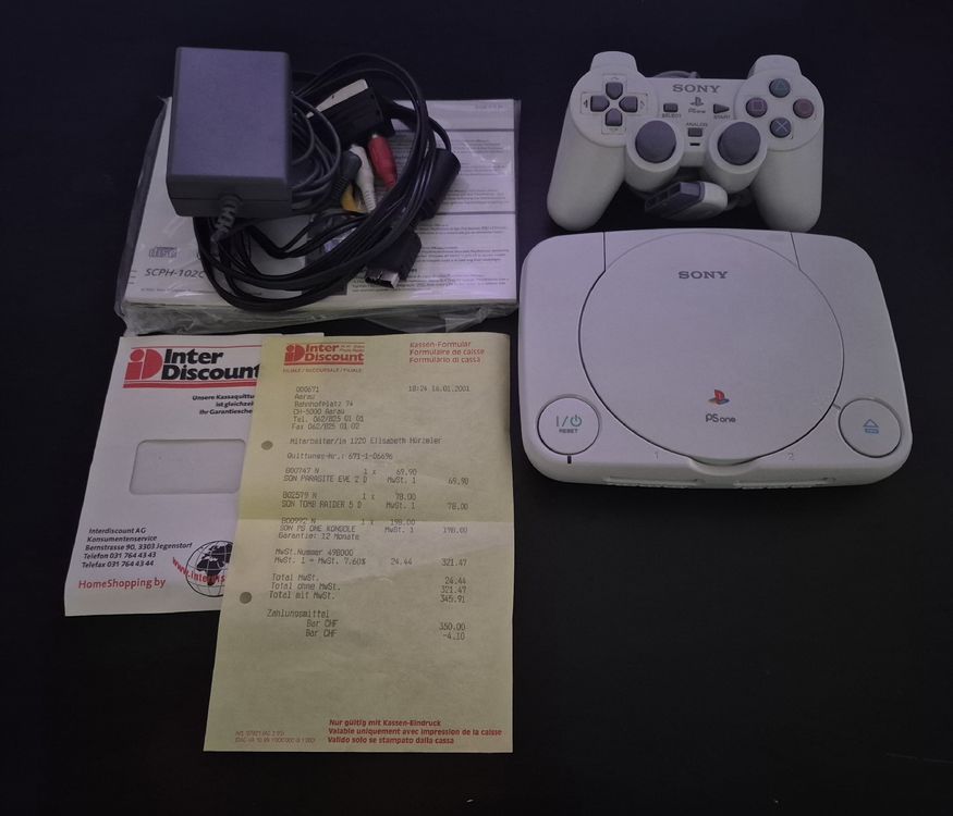 Sony PlayStation PS one (SCPH-102) mit Originalverpackung (Neu (gemäss ...