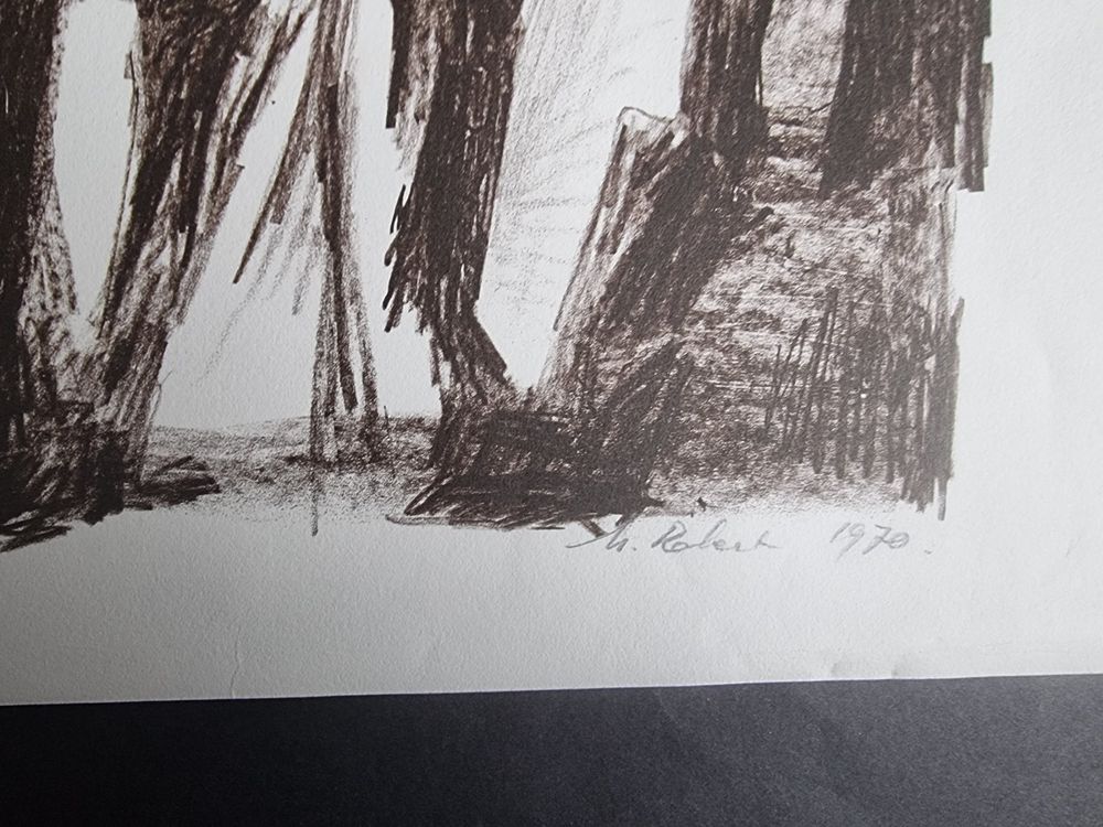Grafica & Litografie: Maurice Robert (1909-1992) Lithographie SIGNIERT NUMMERIERT – Usato da Gersau venduto da grafik-kunst 2