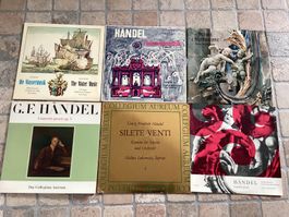 G. F. Händel, 6 verschiedene Schallplatten