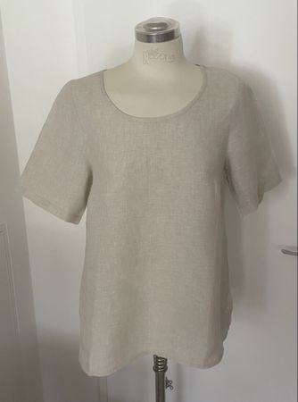 BW- Leinen-Tunika-Shirt Gr.S