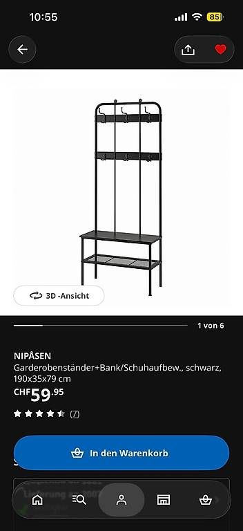 Porte manteau: Garderobe (IKEA) – Neuf avec emballage d'origine à Bern par ilariamaria 2
