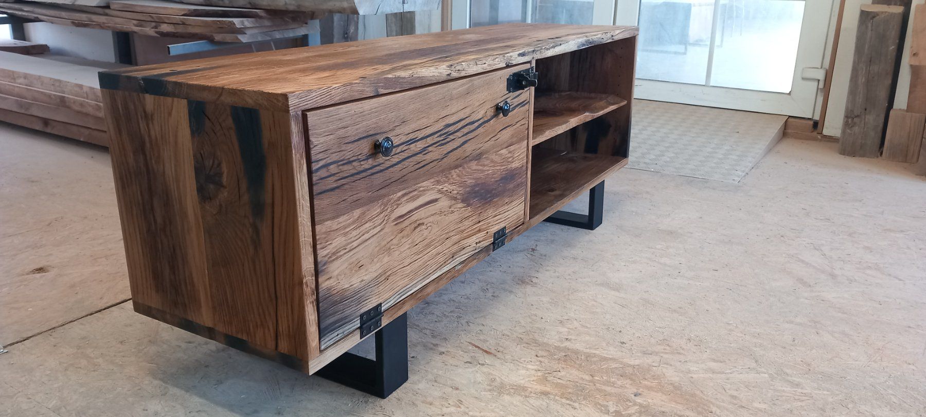 Kommoden: Sideboard aus  Eiche Schweizer Altholz 160cm (Action NP2500) – Neu (gemäss Beschreibung) aus Altishofen von Rossi464 8