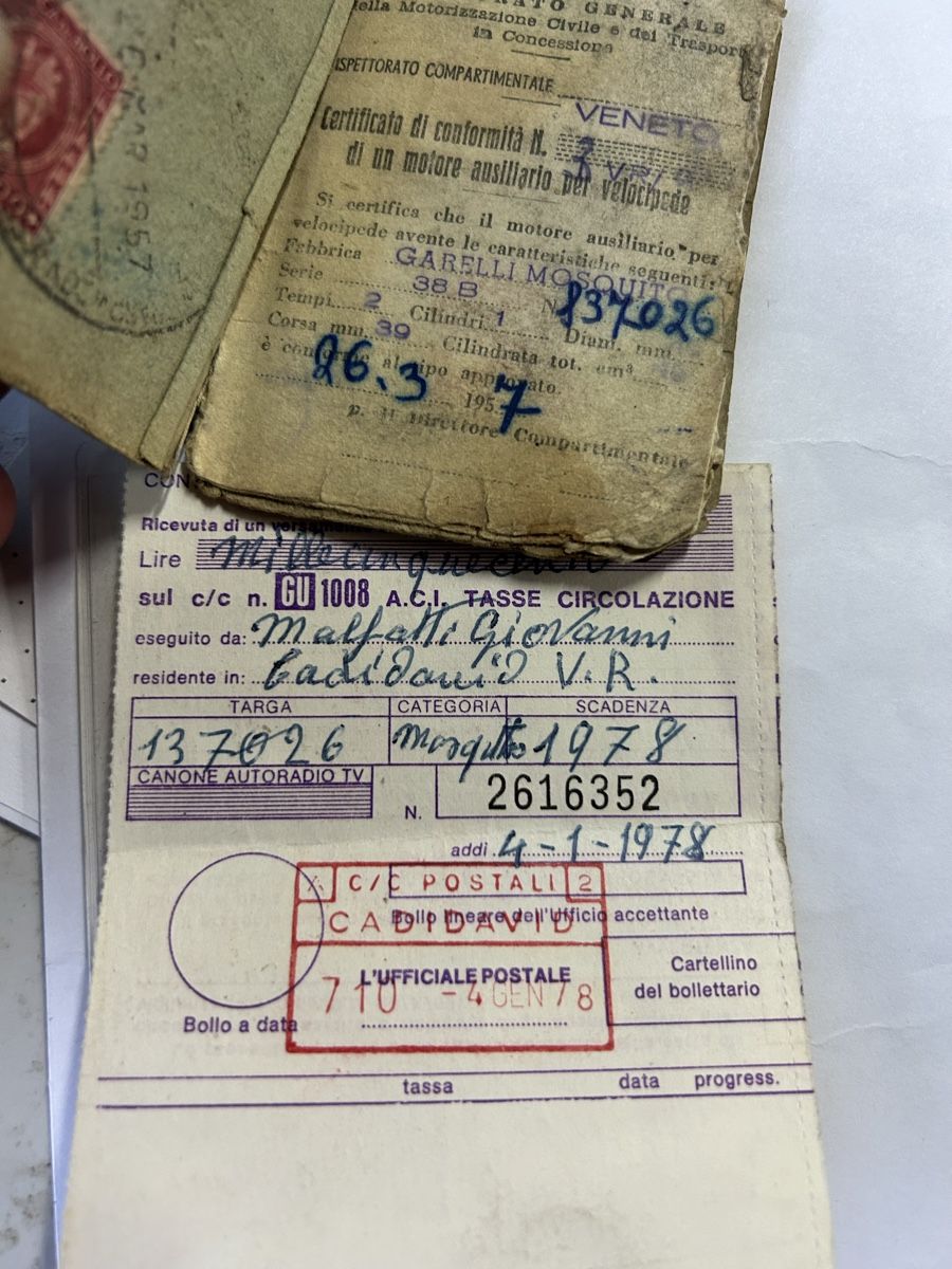 Ciclomotori: Seltenheit Oldtimer Mosquito Mofa Töffli – Usato da Oberriet SG venduto da Justizia1957 5