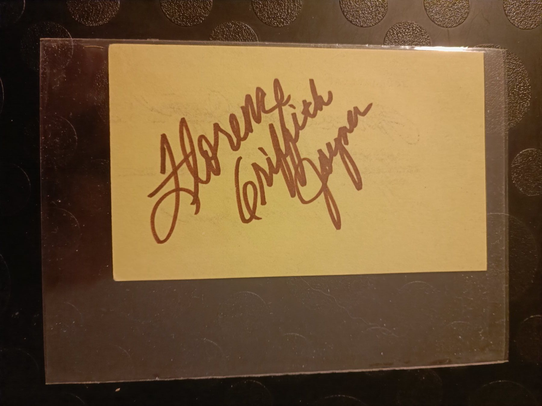 Autographes: Florence Griffith-Joyner - handsigniert – D'occasion à Menziken par Artographs