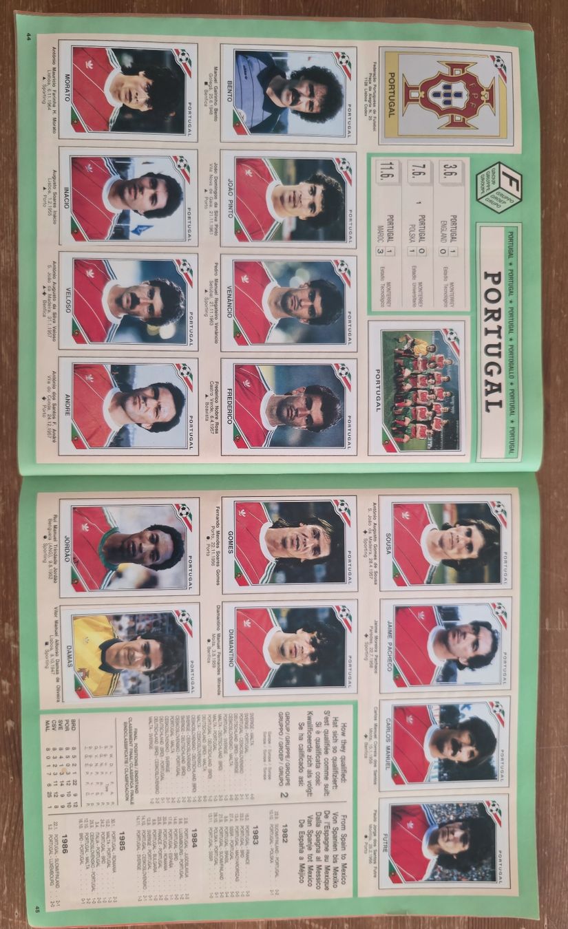 Panini Album: Album Mexique 86 Panini complet – Usato da Courtion venduto da RuiBraga 8