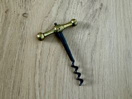 Alter Bronze Messing Korkenzieher Sammlerstück Rarität
