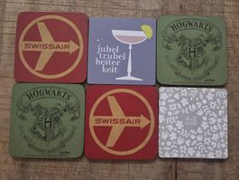 Untersetzer Set 6-teilig Swissair - Harry Potter - Text