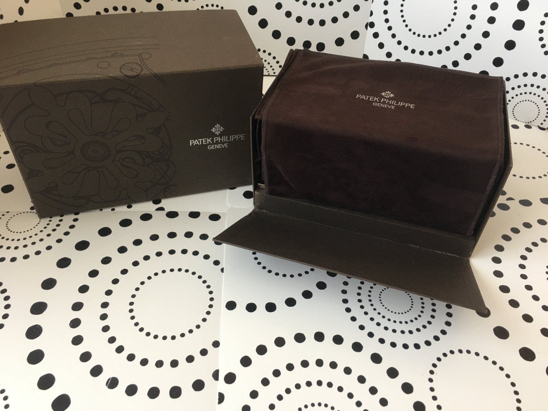 Patek Philippe Scatole porta orologi: PATEK PHILIPPE ORIGINAL - WATCH CASE BOX ECRIN SCHACHTEL !!! – Usato da Epalinges venduto da dream-watch 6