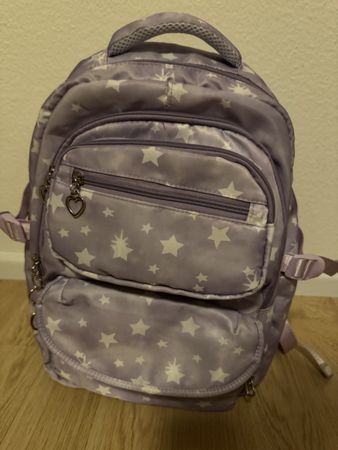 Rucksack lila Sterne Kinder Rucksack guter Zustand