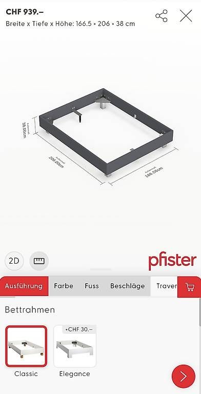 Letti: Pfister Bettrahmen – Usato da Zürich venduto da gra_qtt9 2