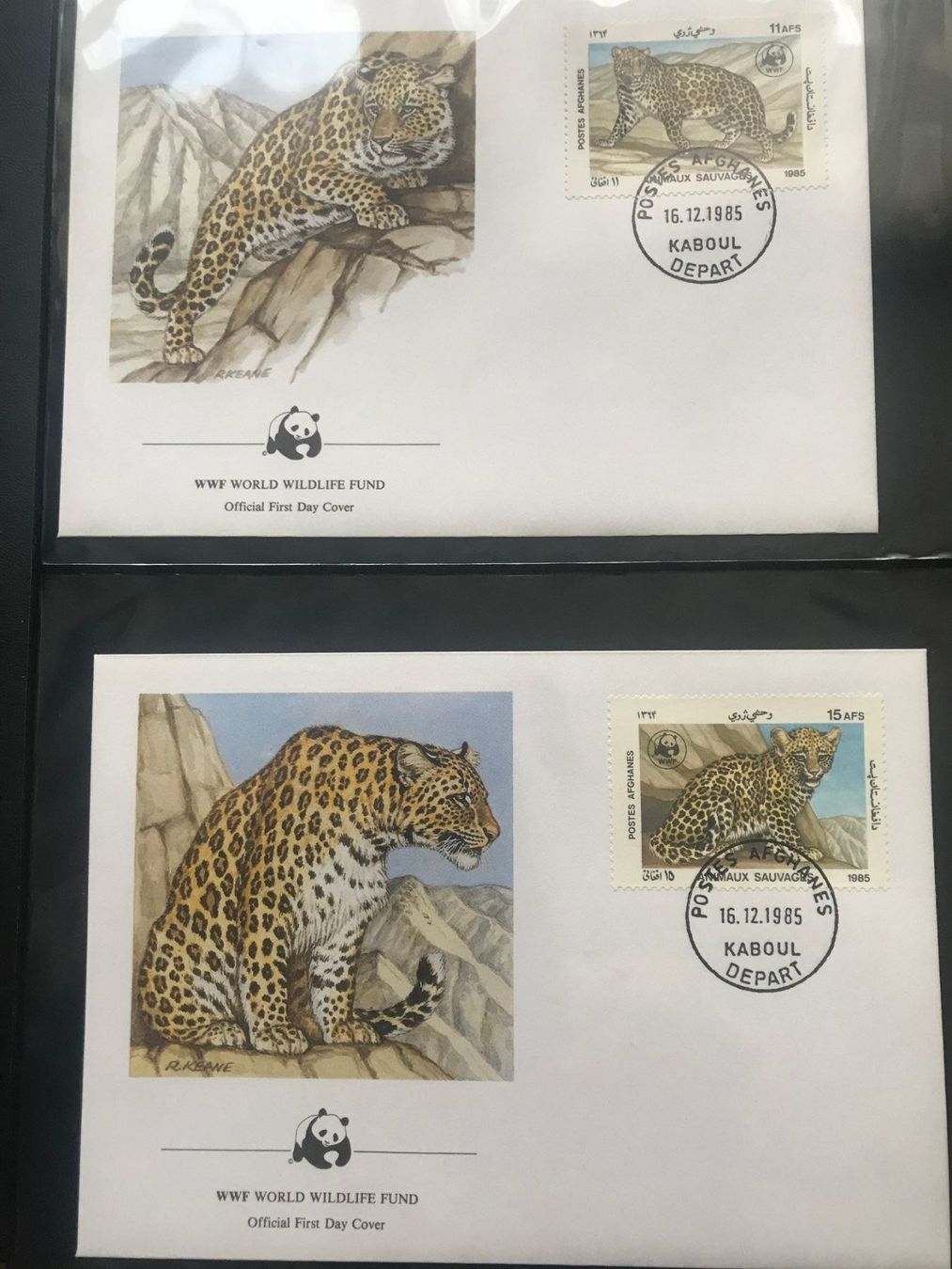 Tutti i francobolli: WWF Afghanistan 1985 Satz Leopard illustr. Ersttagsbriefe – Nuovo (secondo la descrizione) da Winterthur venduto da schnueps 1